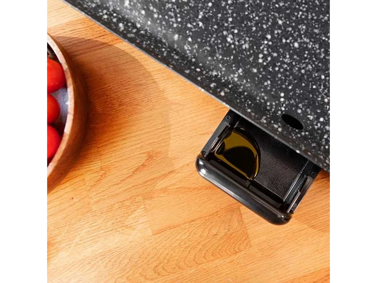 Plancha de asar eléctrica Cecotec Tasty&Grill 3000 RockWater XL 2400W negro