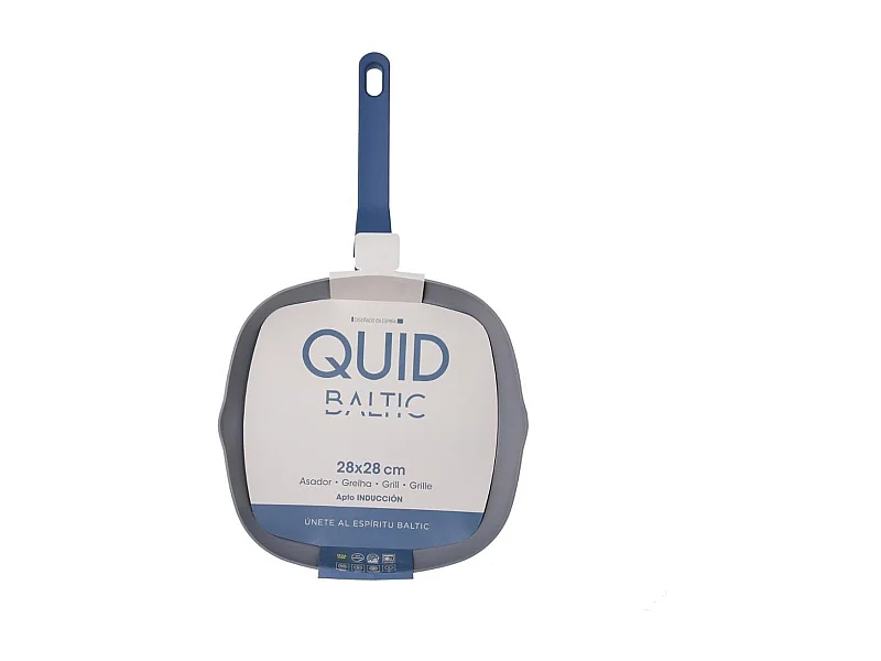 Asador Baltic Quid aluminio estampado gris/azul 39x28 cm