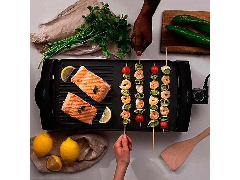 Plancha eléctrica Cecotec Tasty&Grill 3000 BlackWater MixGrill 2600W negro