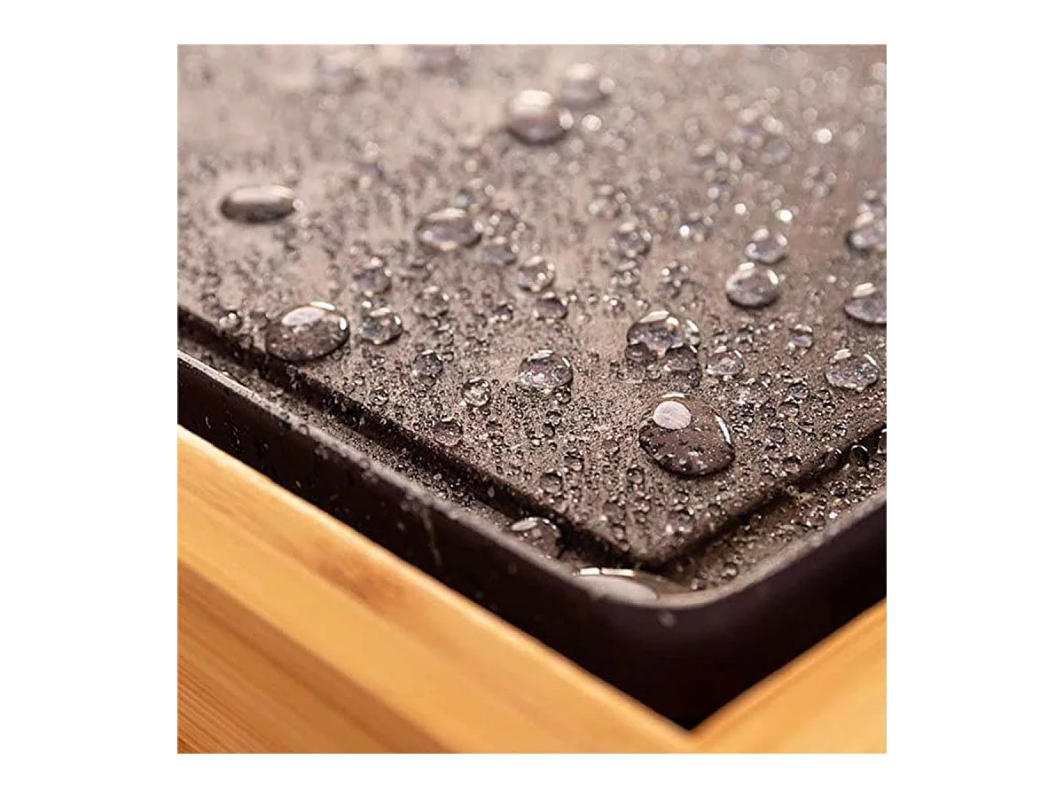 Plancha eléctrica Cecotec Tasty&Grill 2000 Bamboo MixStone 2000W madera/gris