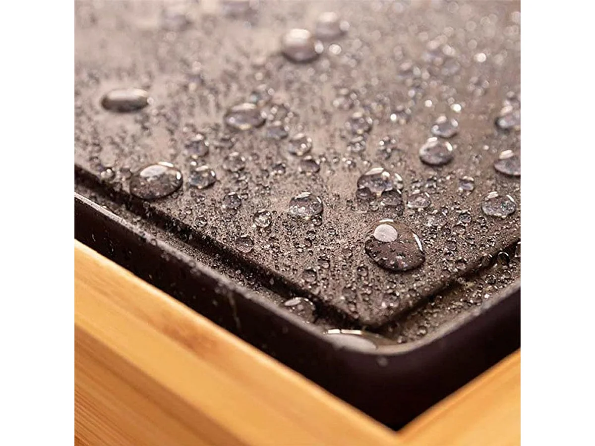 Plancha eléctrica Cecotec Tasty&Grill 2000 Bamboo MixStone 2000W madera/gris