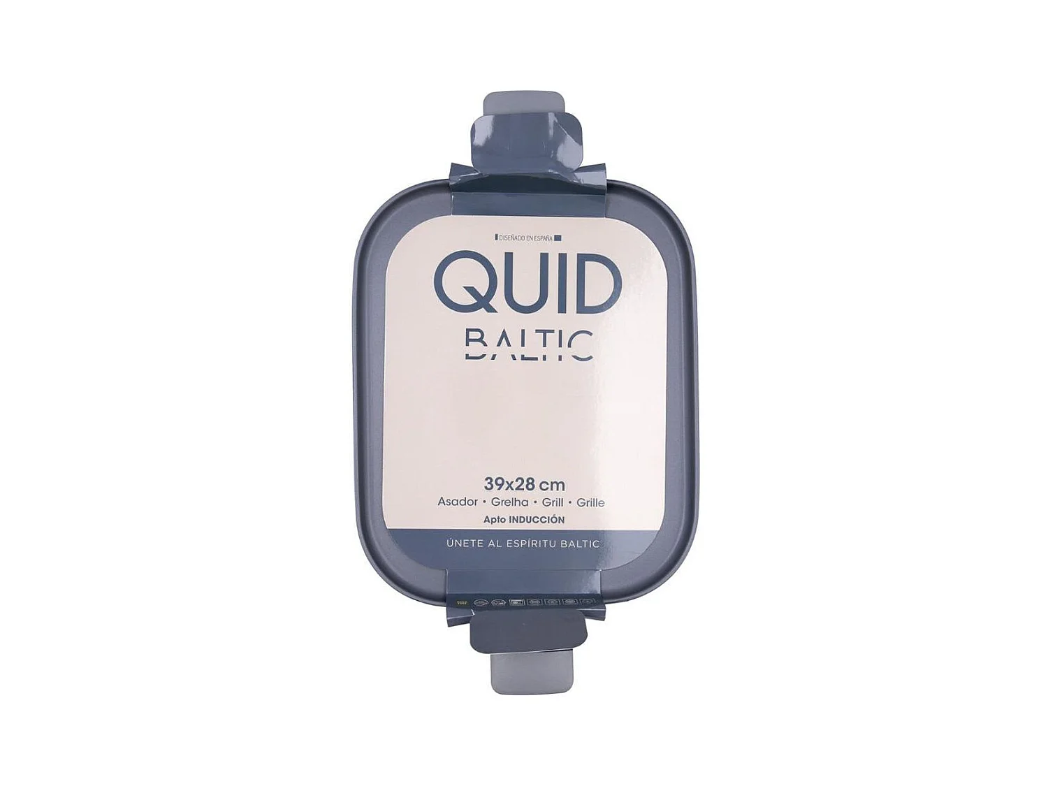 Asador Baltic Quid aluminio forjado gris 28x39 cm