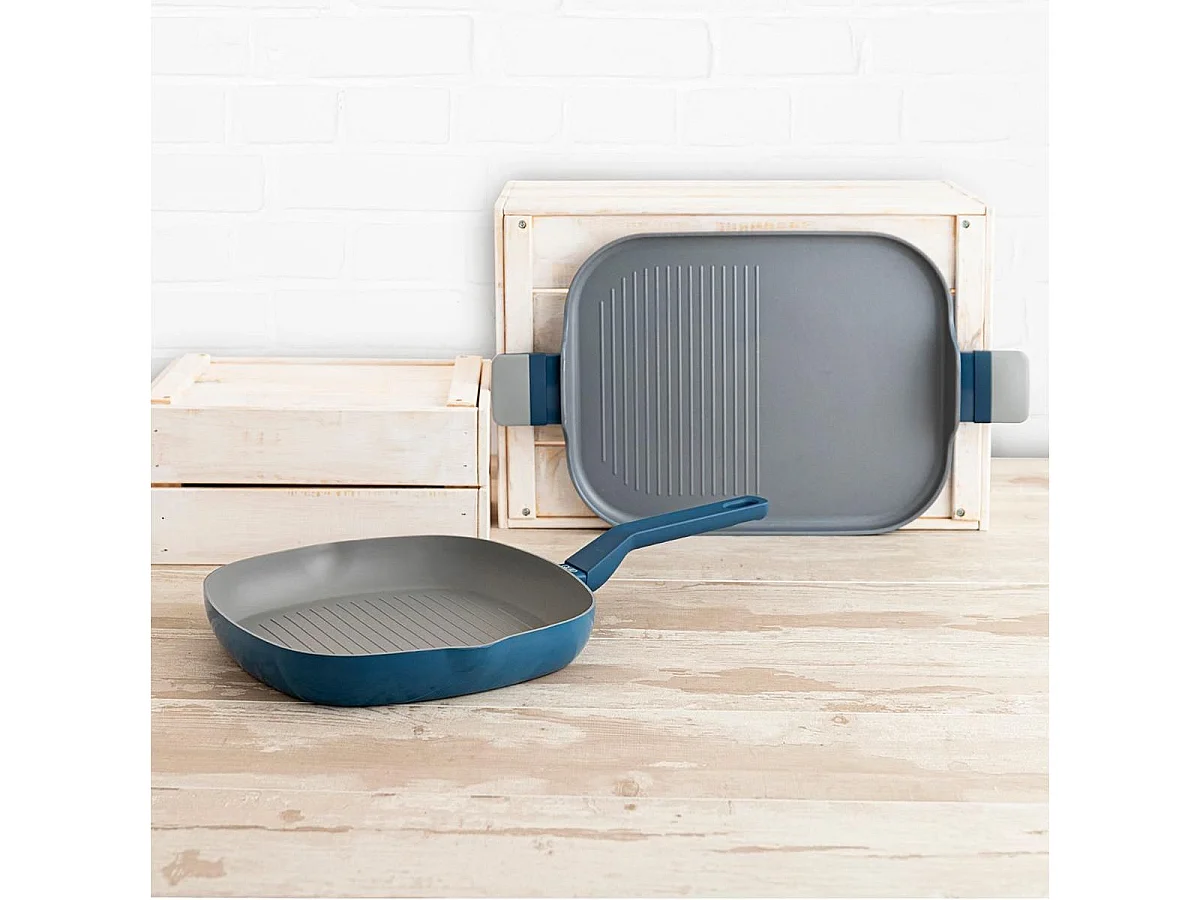 Asador Baltic Quid aluminio forjado gris 28x39 cm