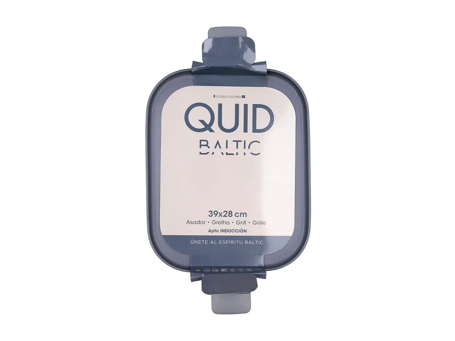 Asador Baltic Quid aluminio forjado gris 28x39 cm