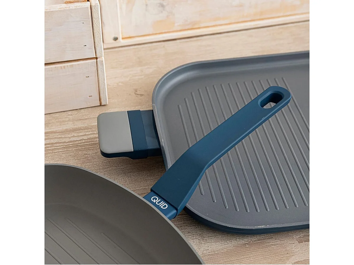 Asador Baltic Quid aluminio forjado gris 28x39 cm