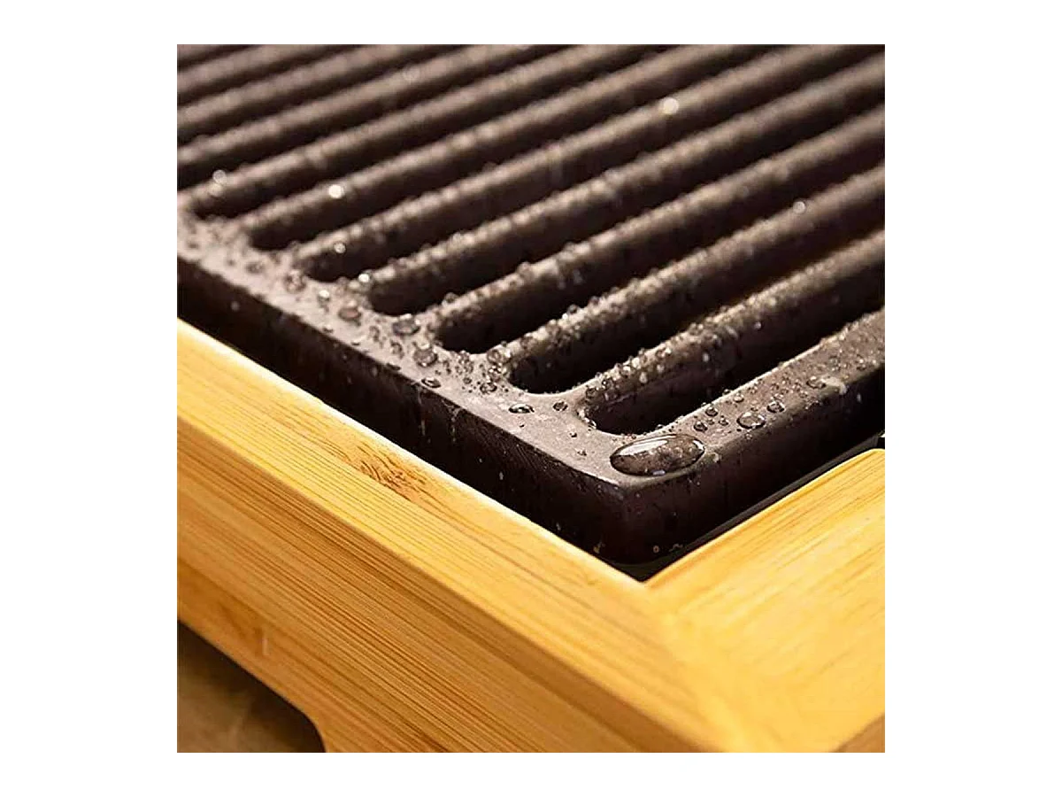 Plancha eléctrica Cecotec Tasty&Grill 2000 Bamboo LineStone 2000W madera/gris