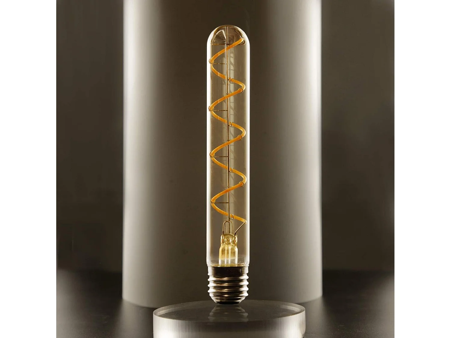 Ampoule led edison tubulaire nettlife e27 4 w, ampoule à incandescence vintage de forme tubulaire, 185 mm, filament spiralé blanc chaud