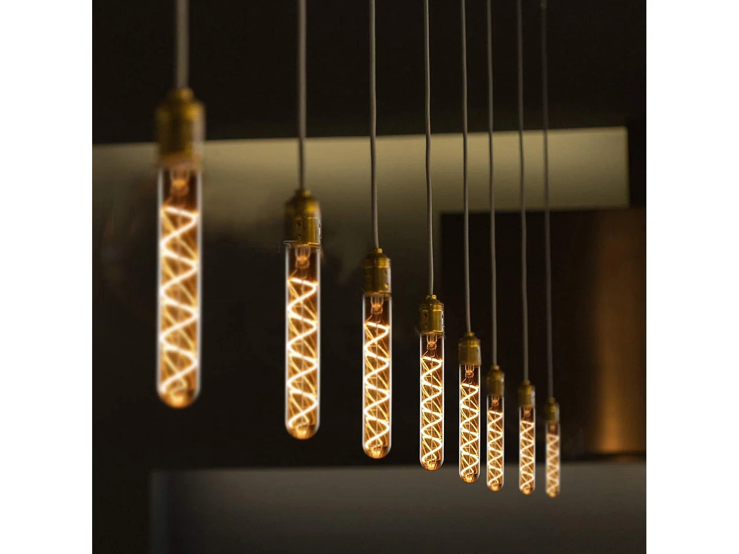 Ampoule led edison tubulaire nettlife e27 4 w, ampoule à incandescence vintage de forme tubulaire, 185 mm, filament spiralé blanc chaud