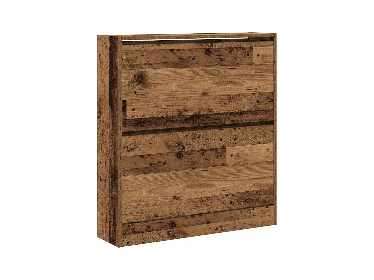 Credenza | Mobile | Armadio per Scarpe con Cassetto Flip in Legno Antico 80x21x87,5 cm