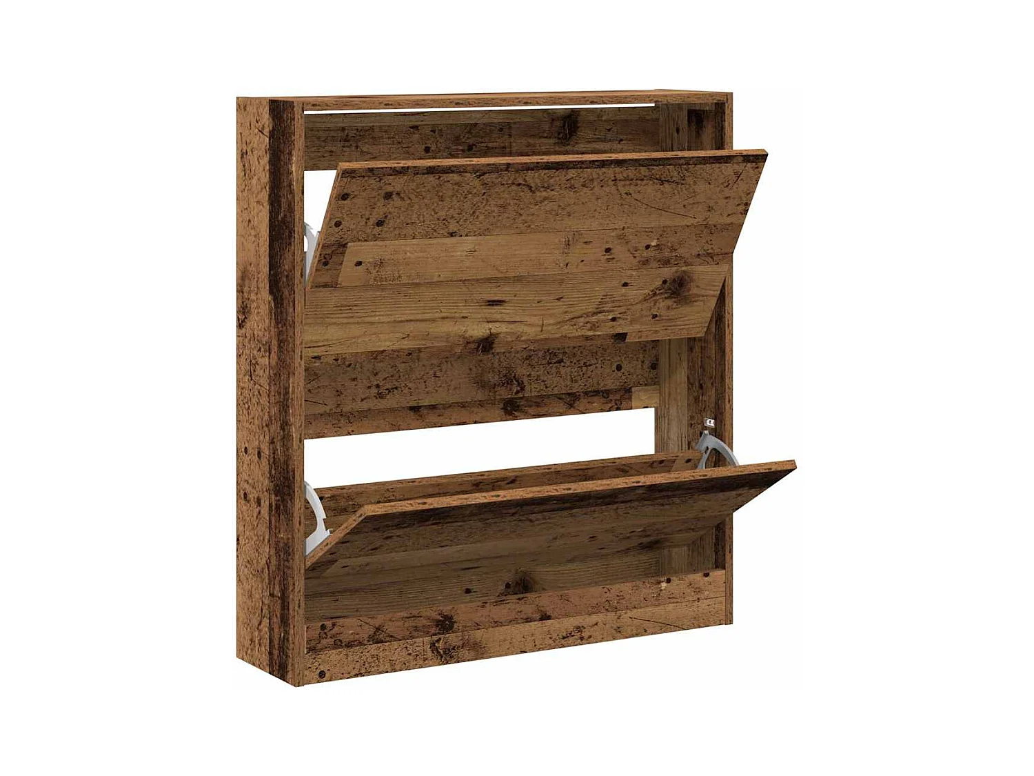 Credenza | Mobile | Armadio per Scarpe con Cassetto Flip in Legno Antico 80x21x87,5 cm