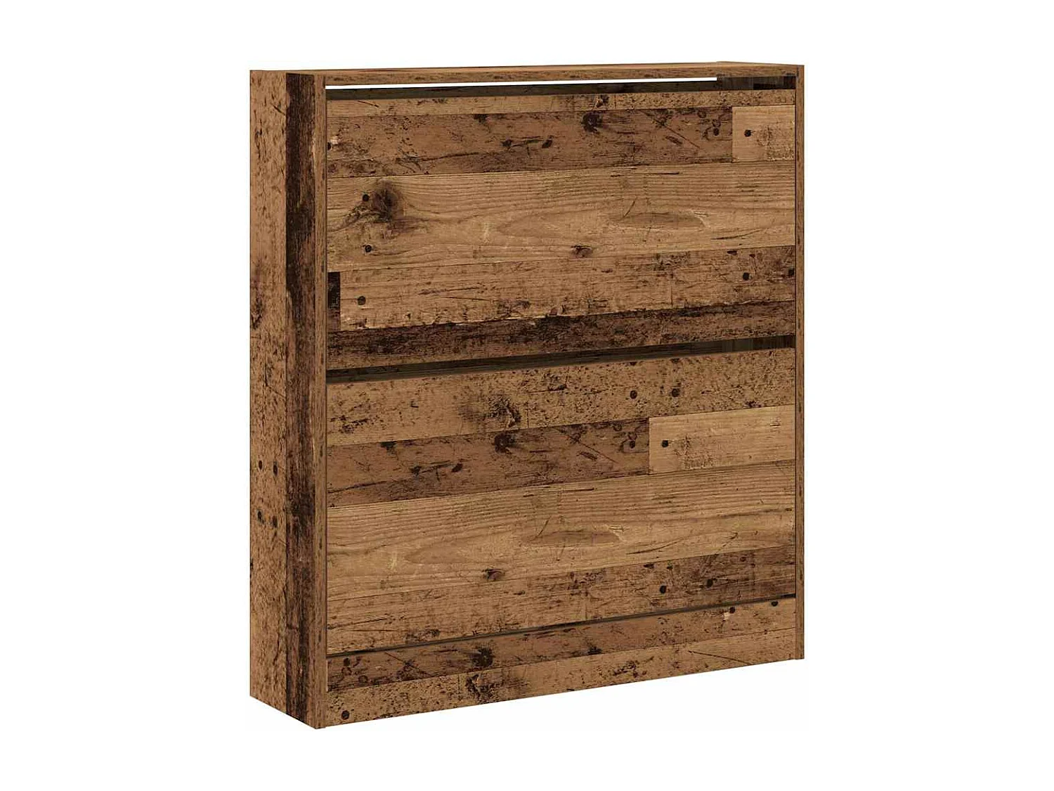 Credenza | Mobile | Armadio per Scarpe con Cassetto Flip in Legno Antico 80x21x87,5 cm