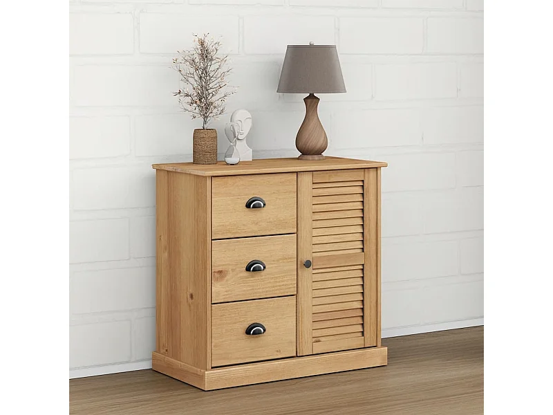 Credenza | Buffet | Armadio con Cassetti VIGO 78x40x75cm Legno Massello Pino