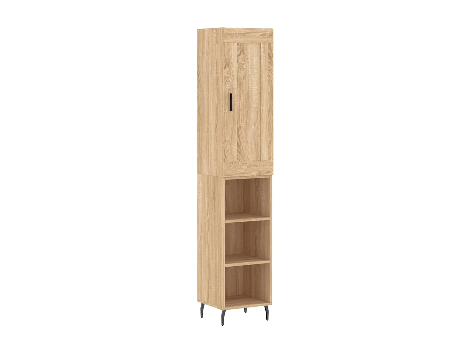 Buffet | Bahut | Meuble de rangement haut Chêne sonoma 34,5x34x180 cm Bois d'ingénierie