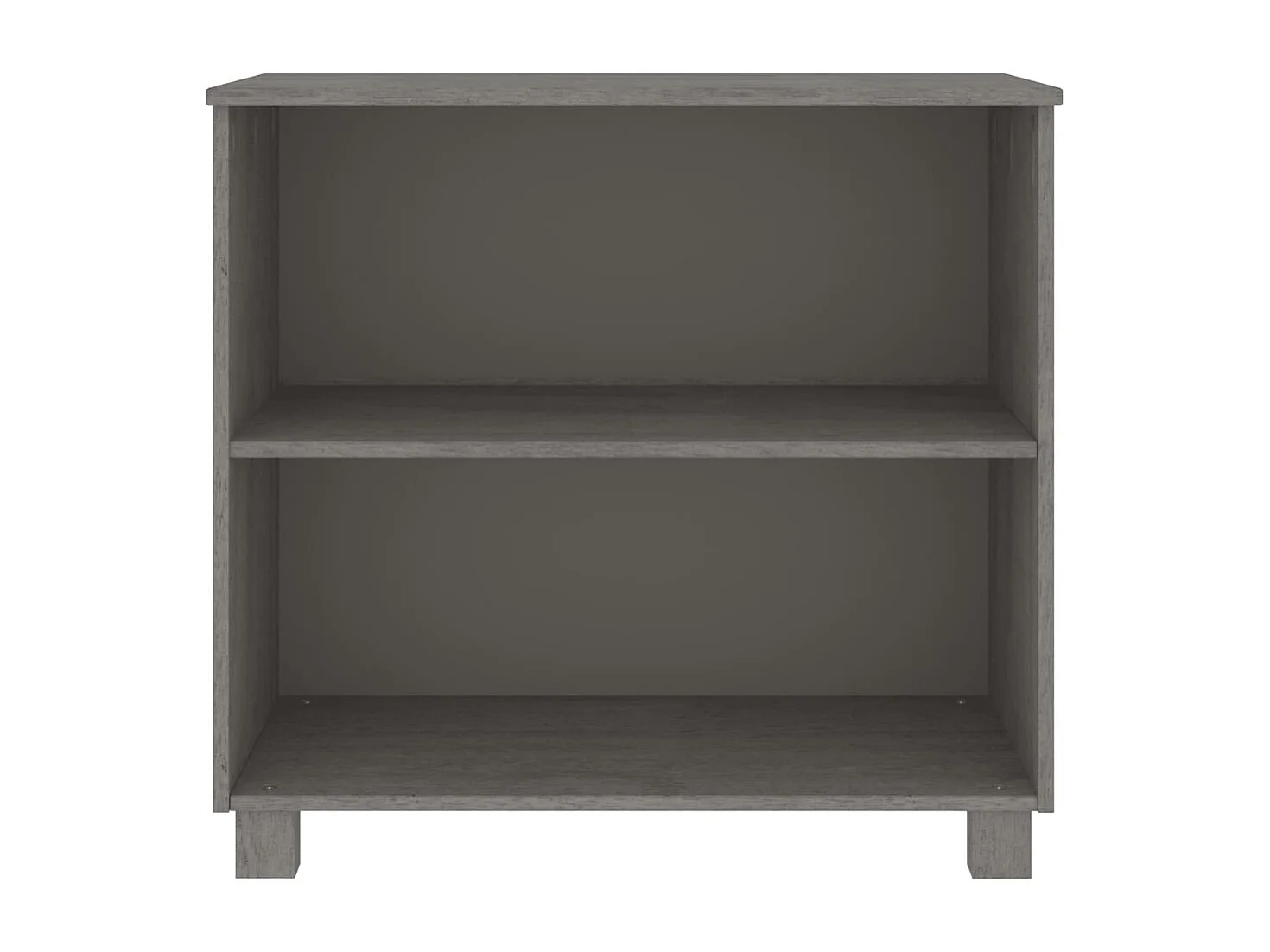 Credenza | Buffet | Armadio HAMAR Grigio Chiaro 85x35x80 cm Legno Massello di Pino