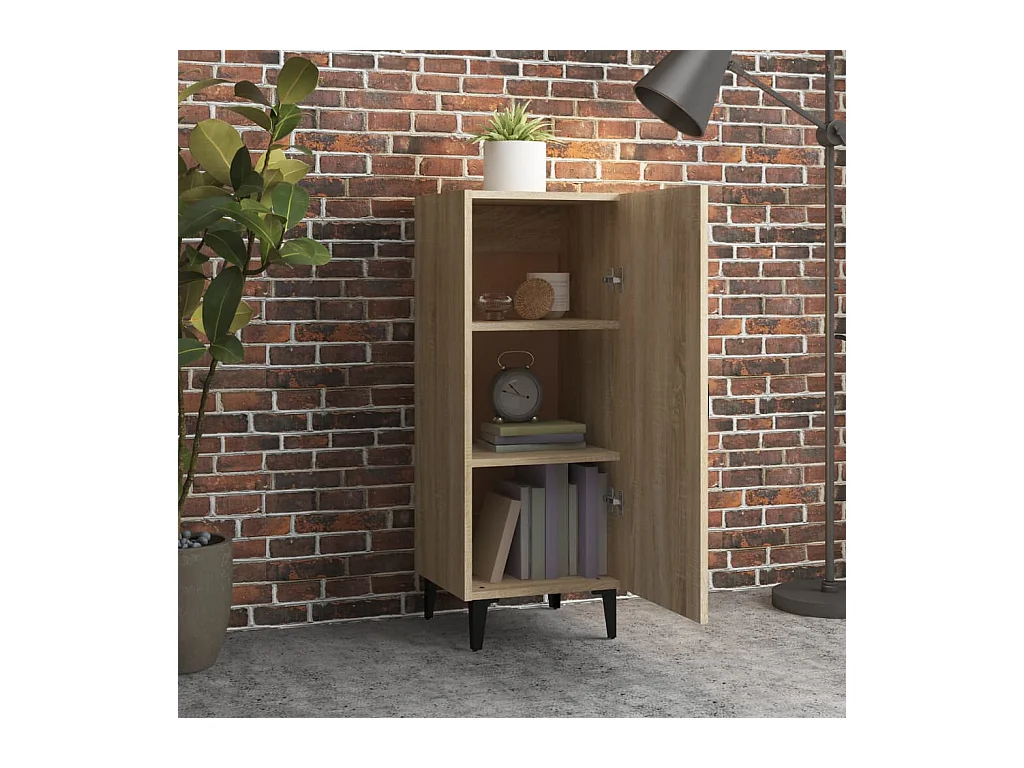 Buffet | Bahut | Meuble de rangement Chêne sonoma 34,5x34x90 cm Bois d'ingénierie