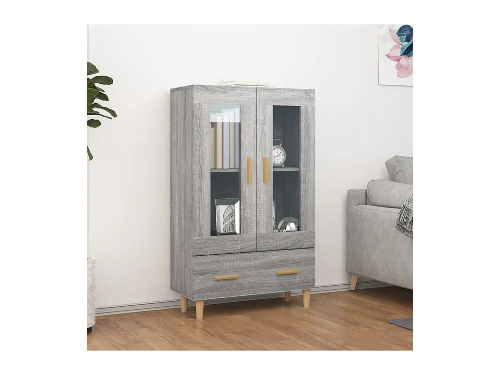 Buffet | Bahut | Meuble de rangement Sonoma gris 70x31x115 cm Bois d'ingénierie
