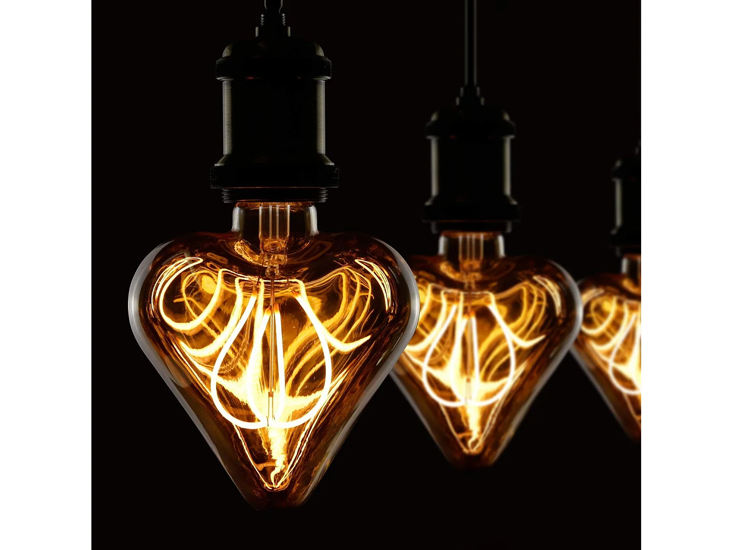 NETTLIFE - ampoule led vintage edison 3w lampe à incandescence rétro e27 lampe décorative en forme de coeur blanc chaud non dimmable