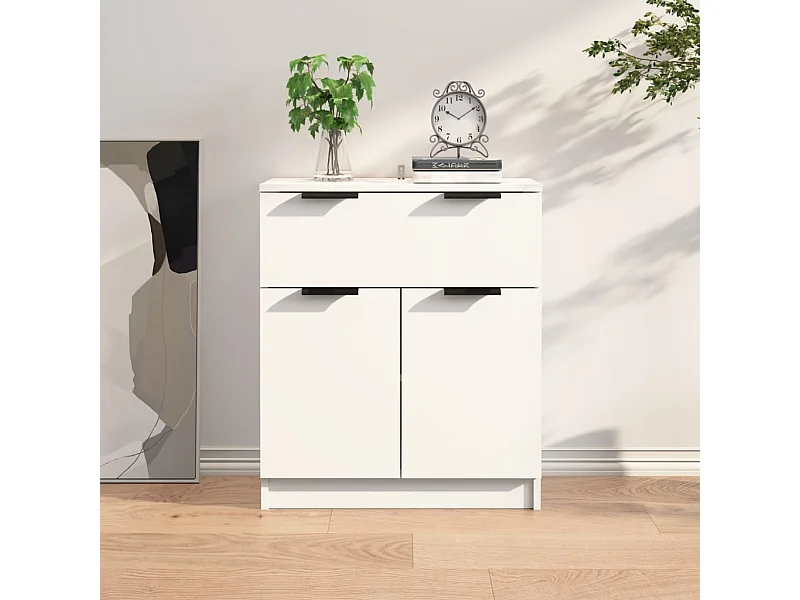 Buffet | Bahut | Meuble de rangement Blanc 60x30x70 cm Bois d'ingénierie