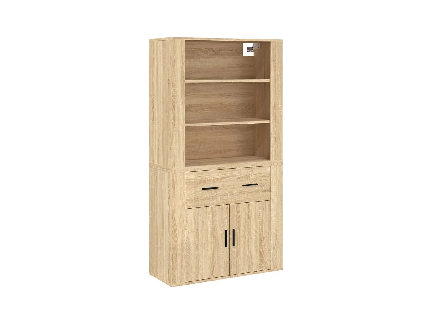 Buffet | Bahut | Meuble de rangement haut Chêne sonoma Bois d'ingénierie