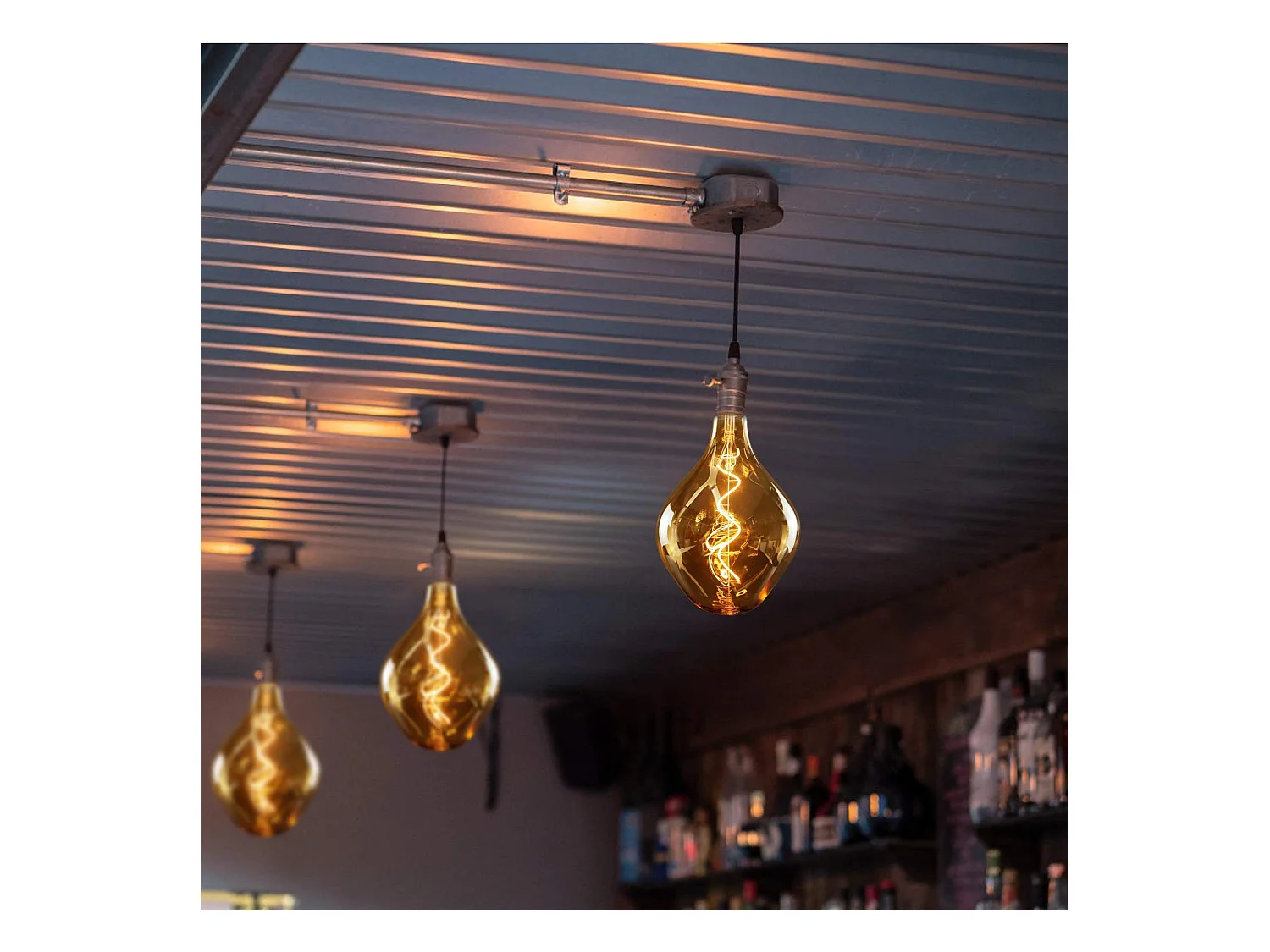 NETTLIFE 1 x E27 3 W große LED-Glühbirne, ungewöhnlich geformte, unregelmäßige Glühlampe, 2200 K warmweiße Pendelleuchte – nicht dimmbar