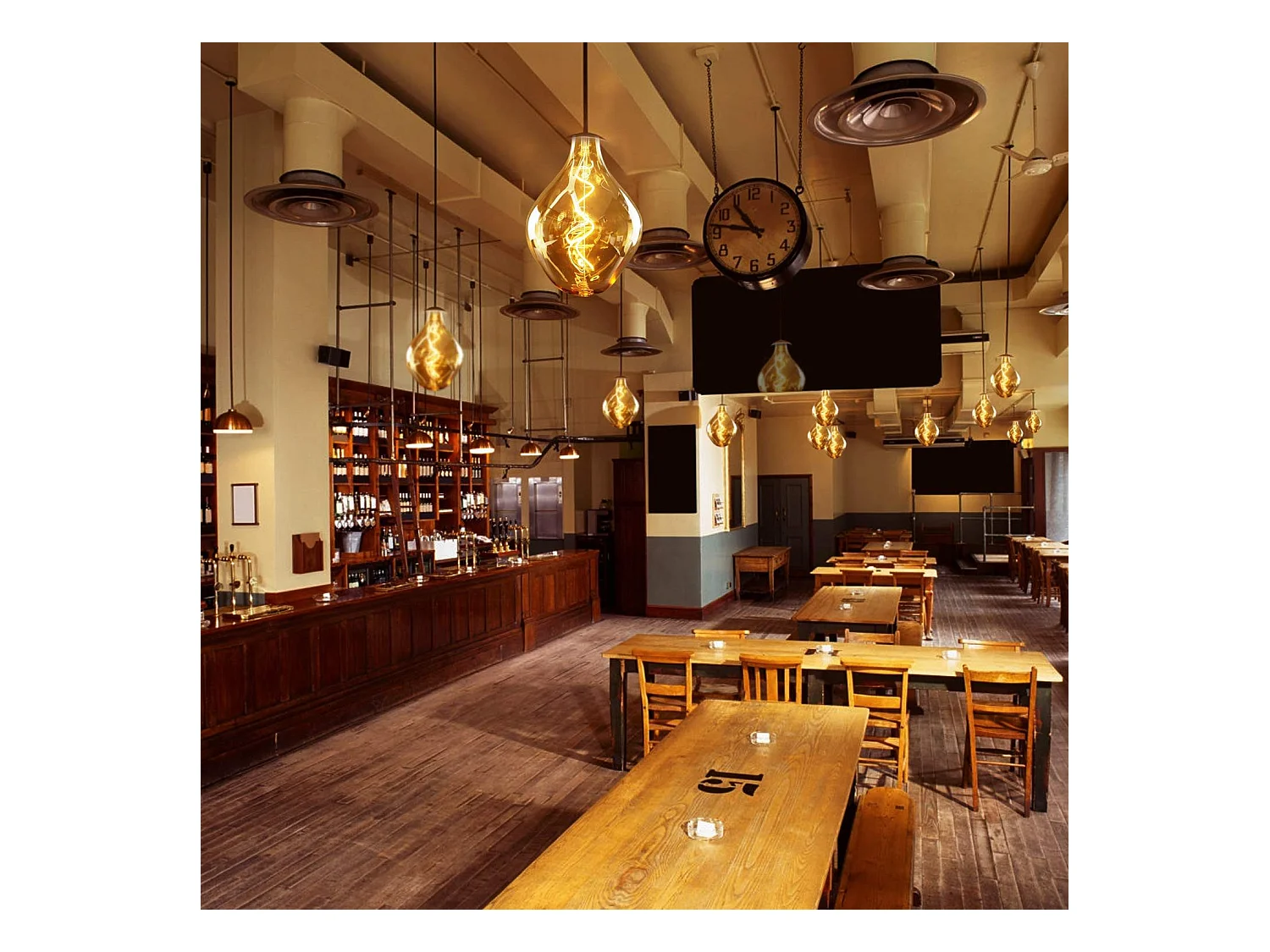 NETTLIFE 1 x E27 3 W große LED-Glühbirne, ungewöhnlich geformte, unregelmäßige Glühlampe, 2200 K warmweiße Pendelleuchte – nicht dimmbar