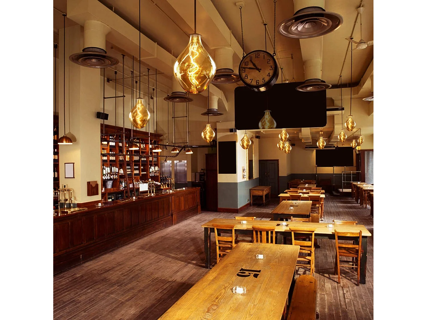 NETTLIFE 1 ampoule led grande taille e27 3 w, lampe à incandescence irrégulière de forme inhabituelle, suspension 2 200 k, blanc chaud - non dimmable