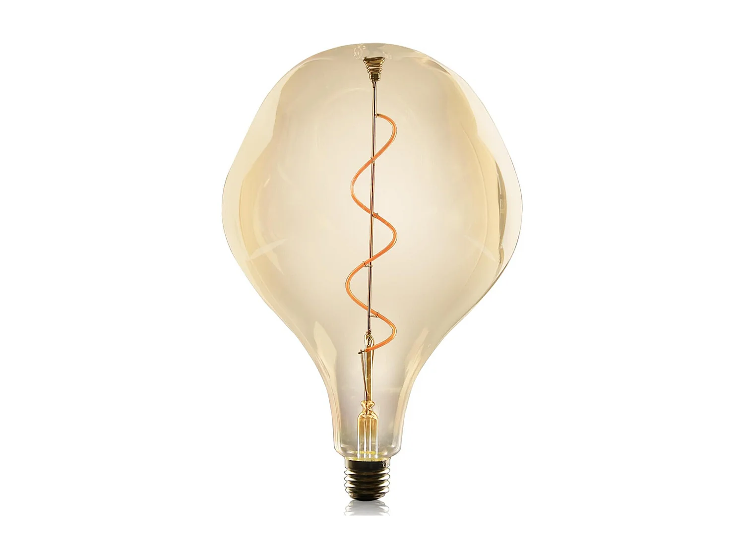 NETTLIFE 1 ampoule led grande taille e27 3 w, lampe à incandescence irrégulière de forme inhabituelle, suspension 2 200 k, blanc chaud - non dimmable