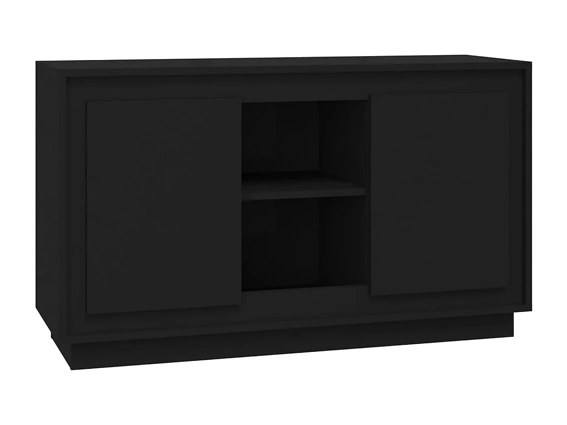 Buffet | Bahut | Meuble de rangement Noir 102x35x60 cm bois d'ingénierie