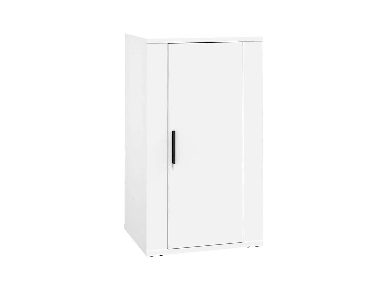 Credenza | Buffet | Armadio Bianca 40x33x70 cm in Legno Multistrato