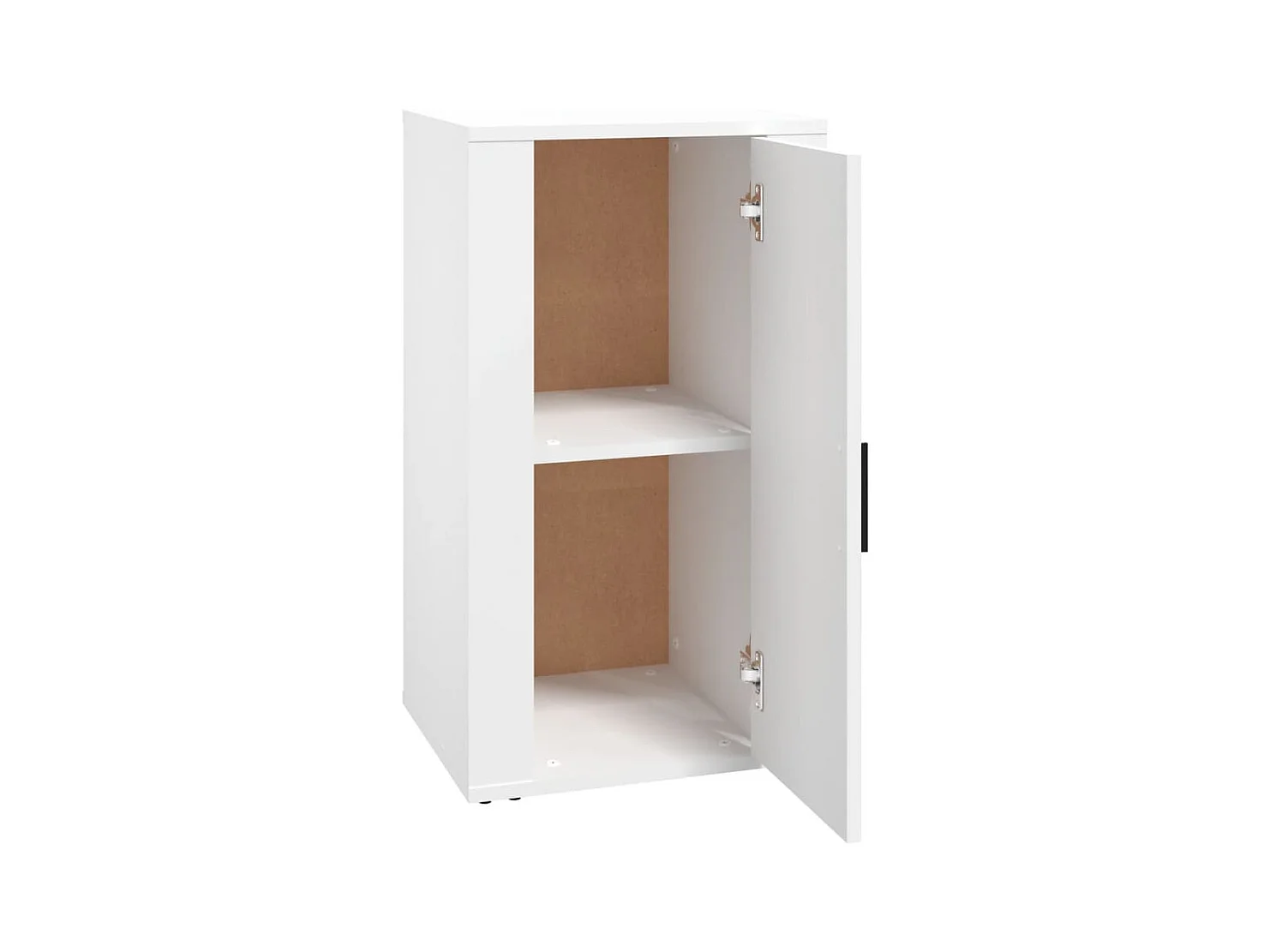 Credenza | Buffet | Armadio Bianca 40x33x70 cm in Legno Multistrato