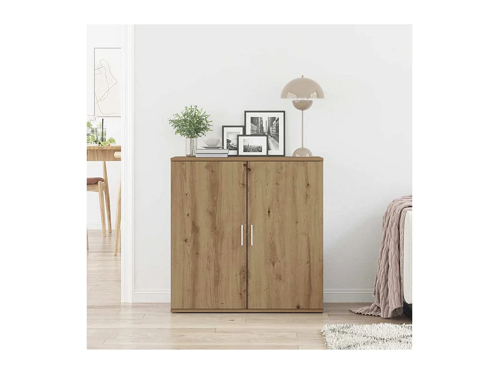 Buffet | Bahut | Meuble de rangement Artisan en chêne 79x38x80 cm en bois d'ingénierie