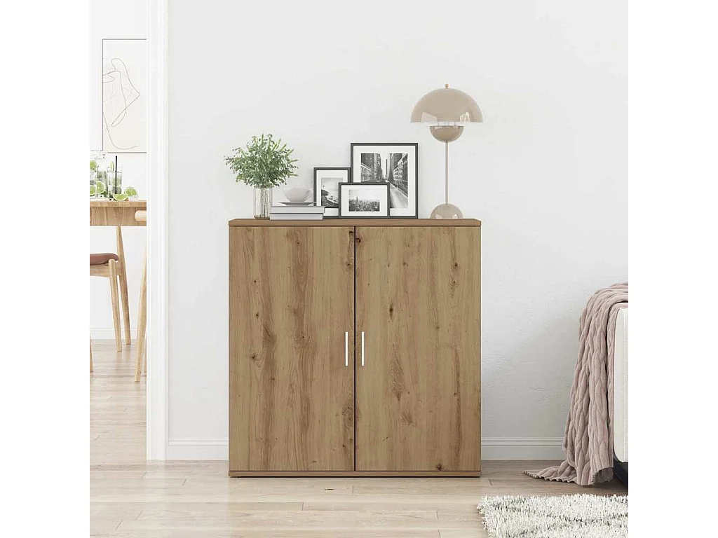 Buffet | Bahut | Meuble de rangement Artisan en chêne 79x38x80 cm en bois d'ingénierie
