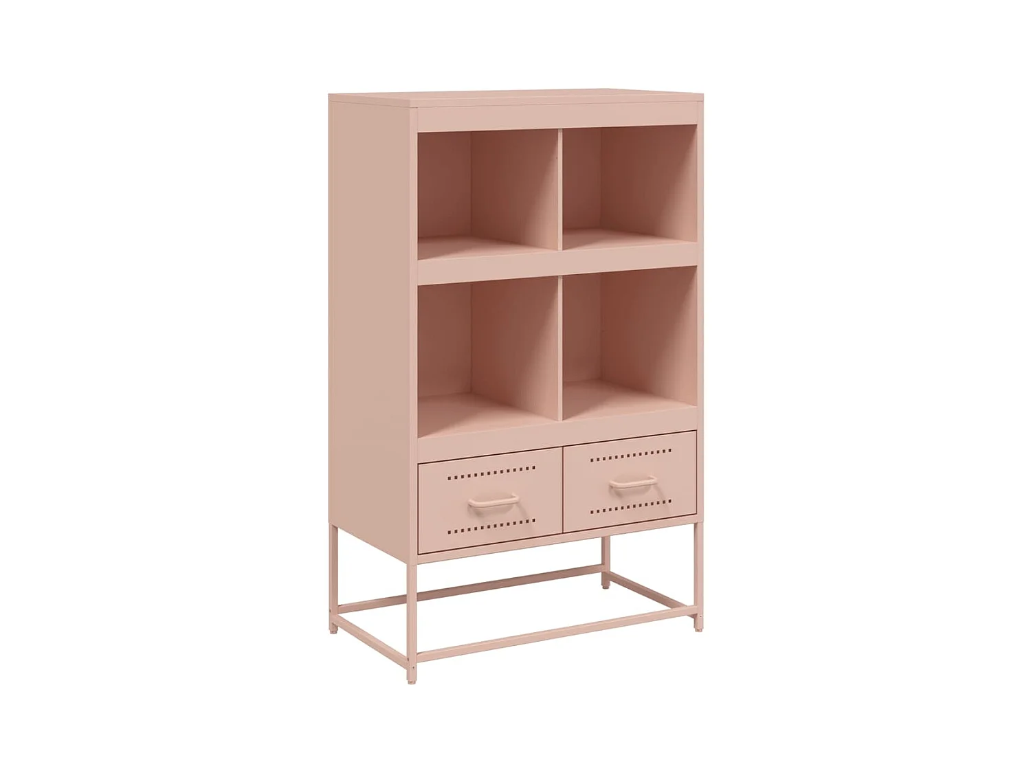 Credenza | Buffet | Armadio Rosa 68x39x111,5 cm Acciaio