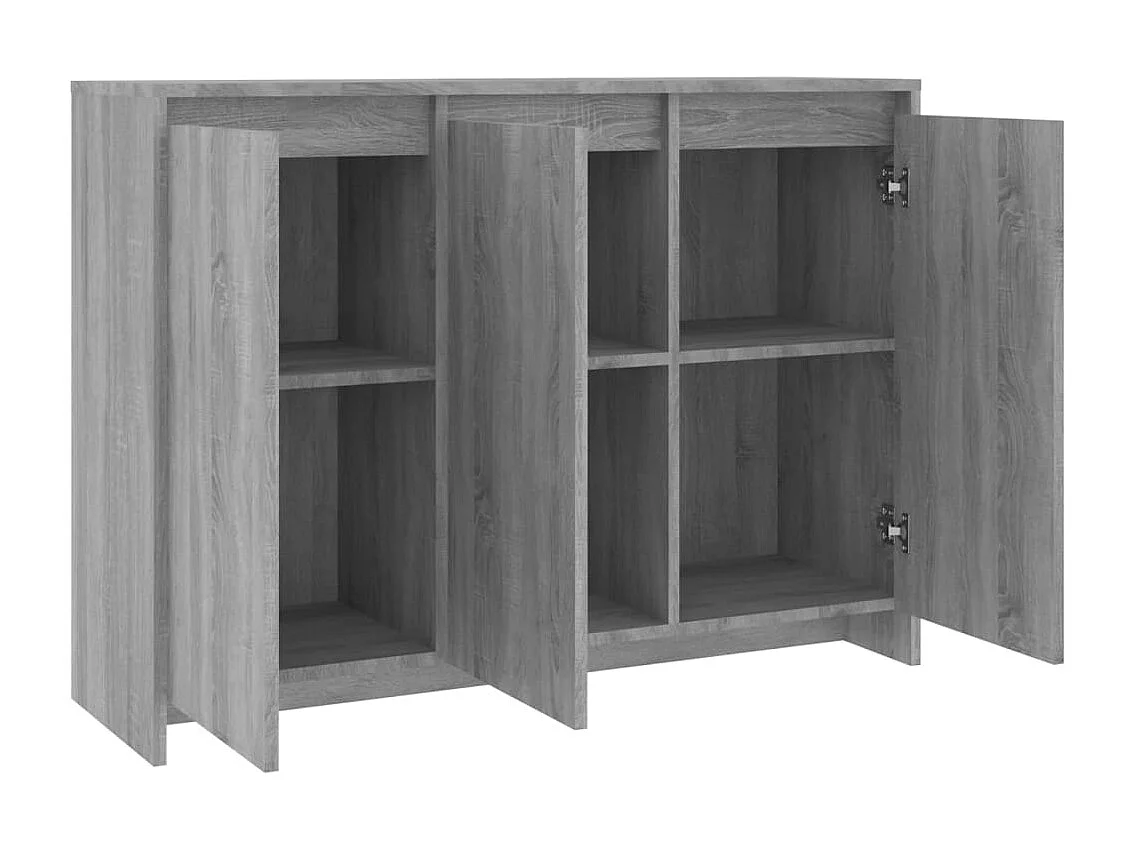 Buffet | Bahut | Meuble de rangement Sonoma gris 102x33x75 cm Bois d'ingénierie