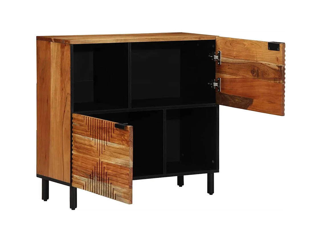 Buffet | Bahut | Meuble de rangement 80x33x75 cm en bois massif d'acacia