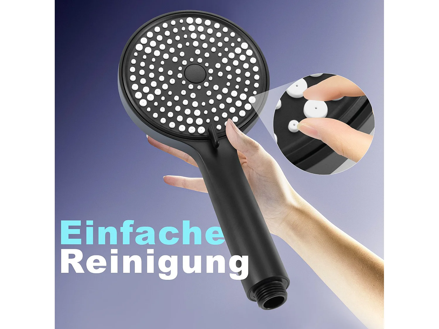 NETTLIFE Robinet de baignoire robinet noir baignoire - robinet de douche avec douche robinet de douche mitigeur monocommande avec douchette