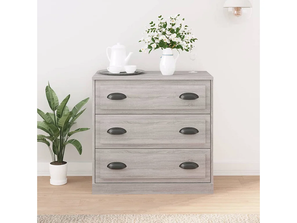Buffet | Bahut | Meuble de rangement sonoma gris 70x35,5x67,5 cm bois d'ingénierie
