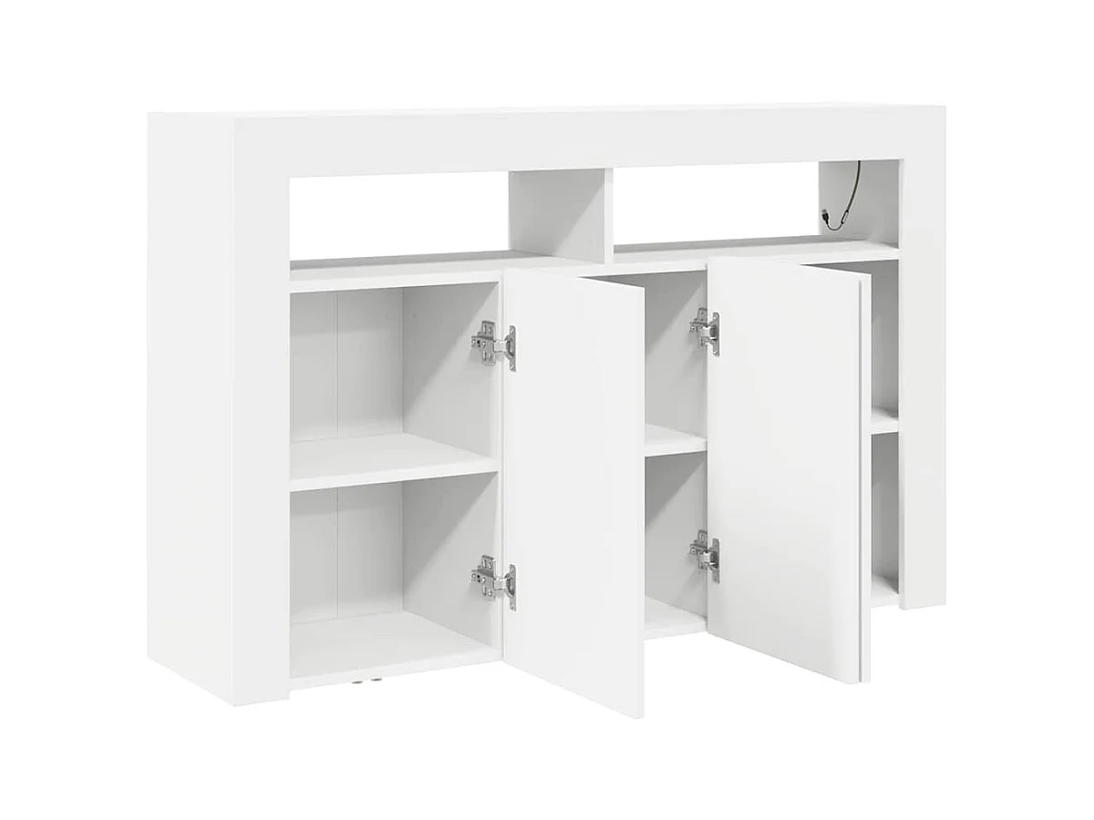 Credenza | Buffet | Armadio Bianca Bianca Legno ingegnerizzato 116 x 30 x 75 cm