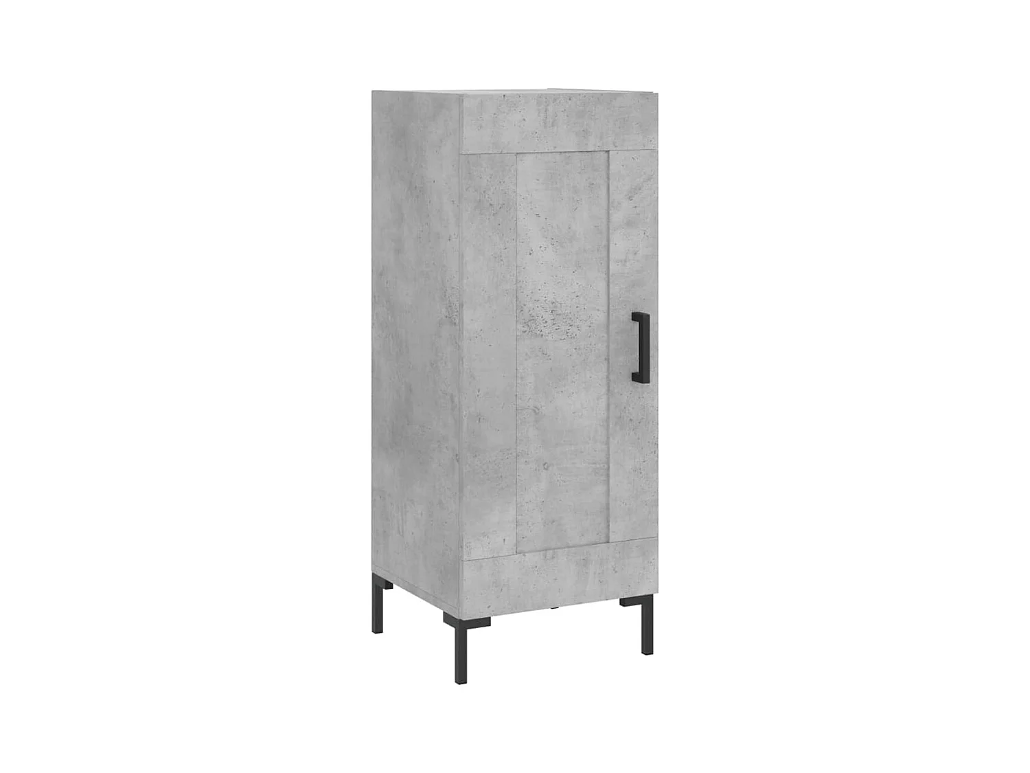 Buffet | Bahut | Meuble de rangement Gris béton 34,5x34x90 cm Bois d'ingénierie