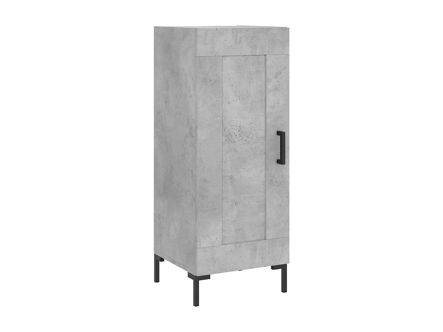 Buffet | Bahut | Meuble de rangement Gris béton 34,5x34x90 cm Bois d'ingénierie