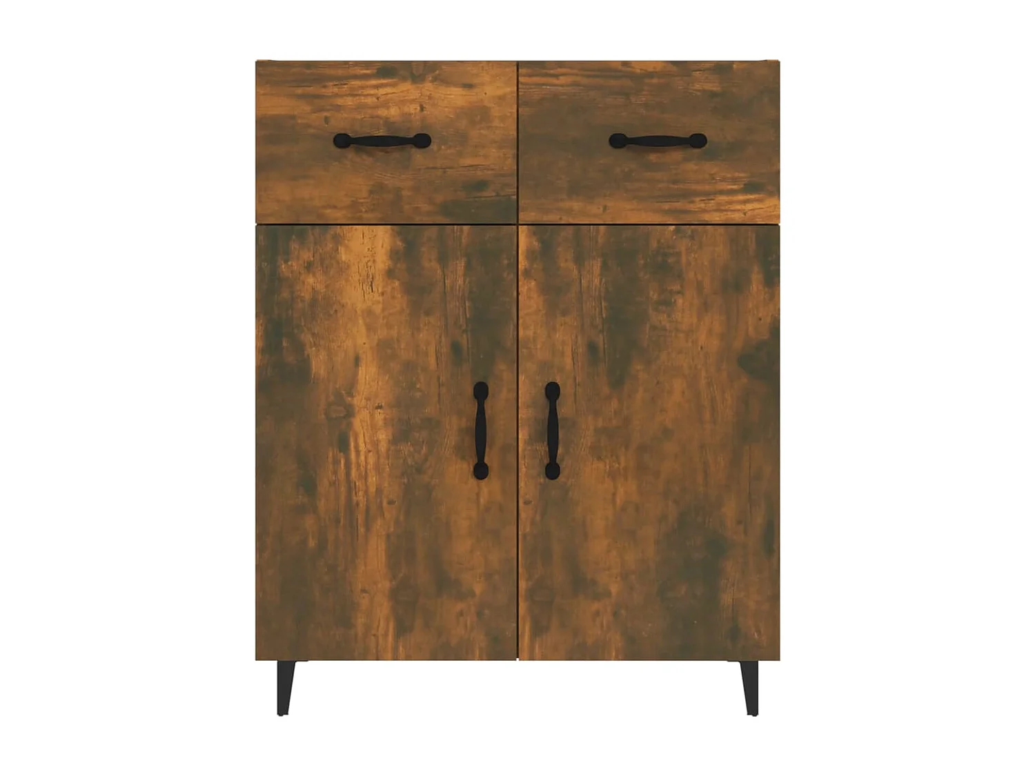 Buffet | Bahut | Meuble de rangement chêne fumé 69,5x34x90 cm bois d'ingénierie