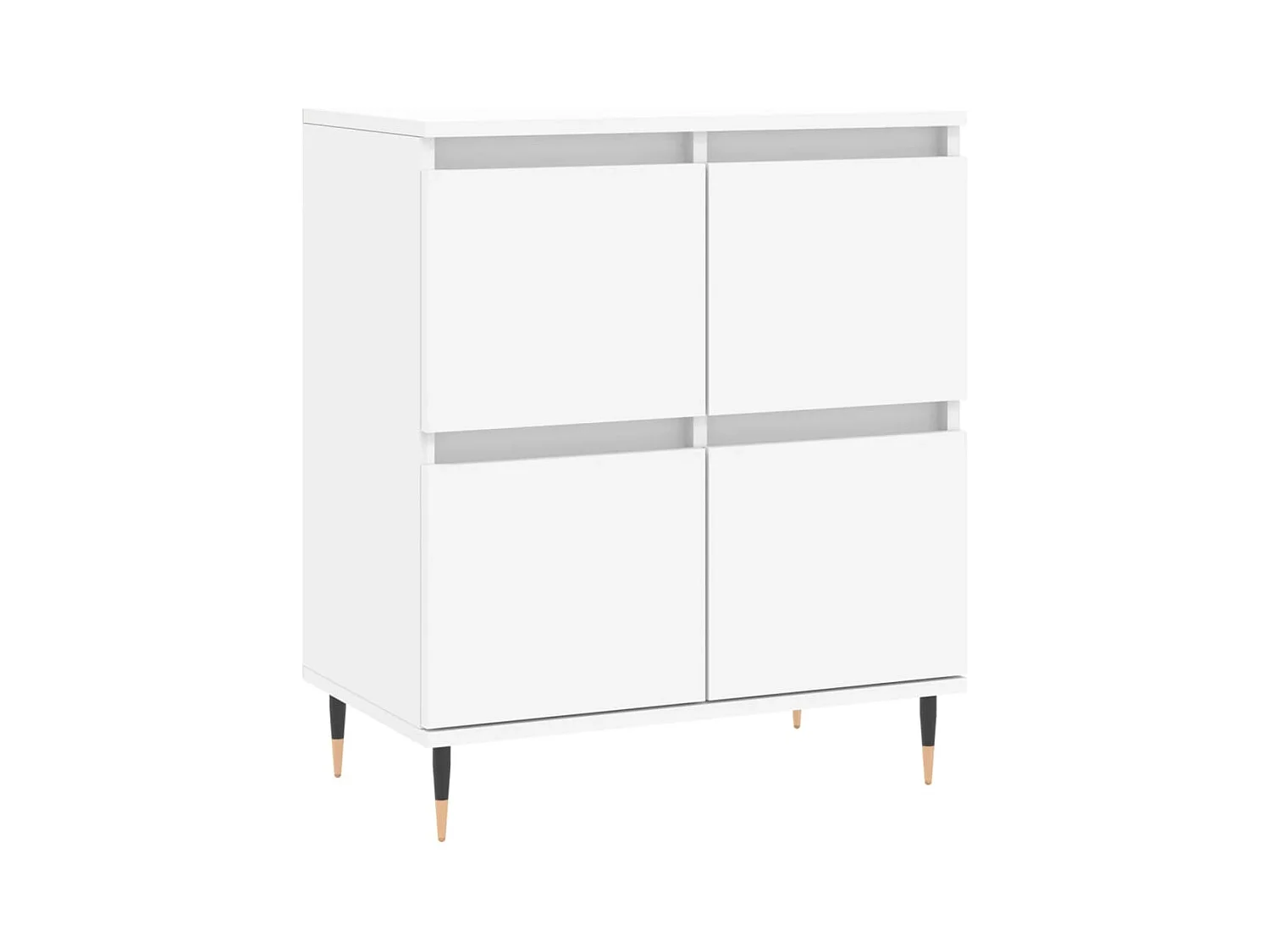 Buffets | Bahuts | Meuble de rangement 2 pcs blanc bois d'ingénierie