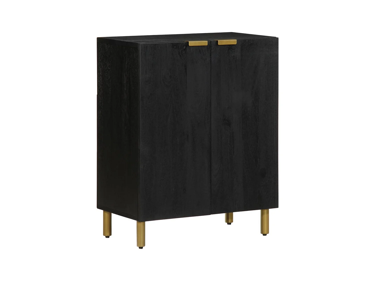 Credenza | Buffet | Armadio Nera 60x33x75 cm in Legno Multistrato