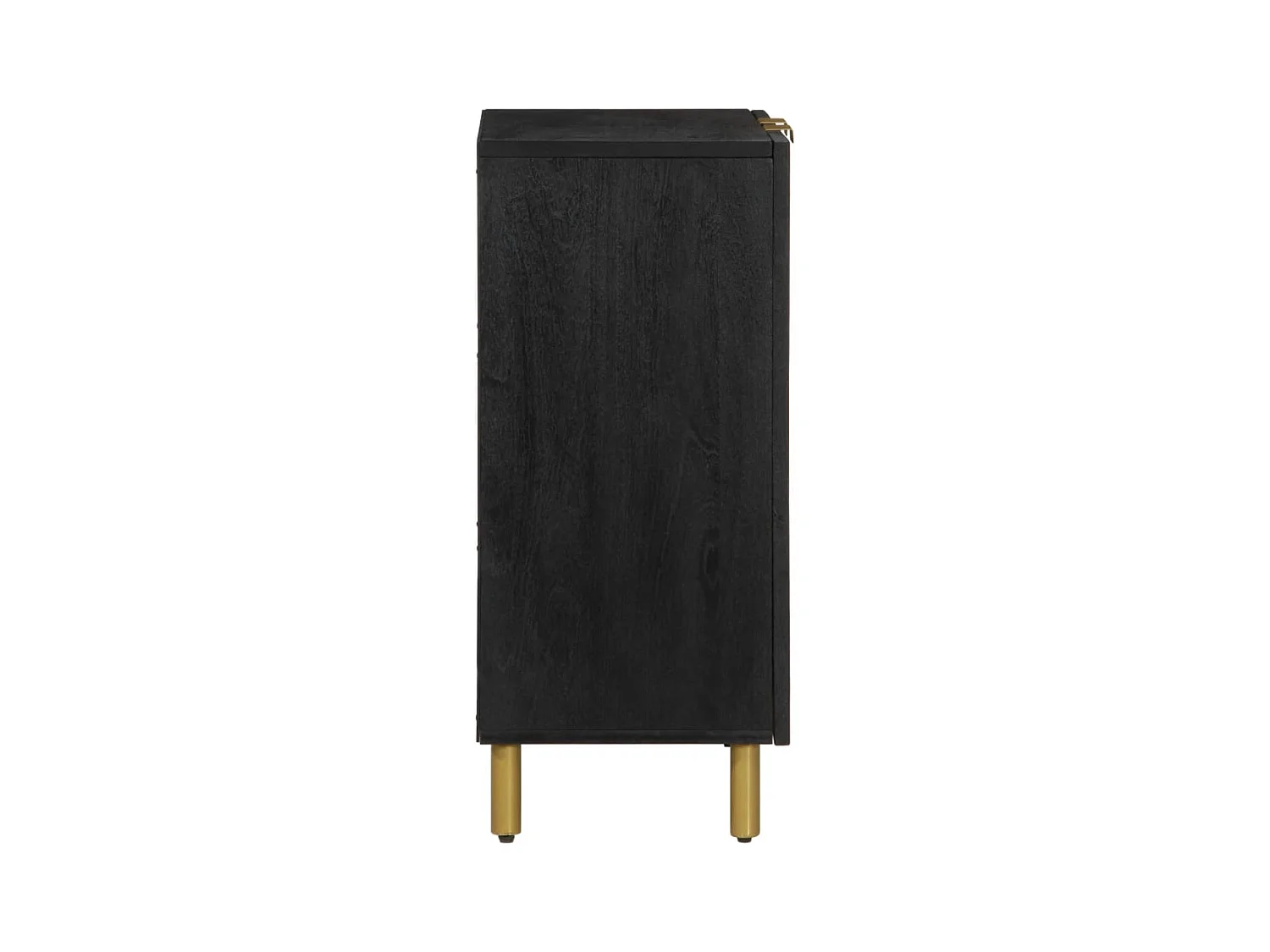 Credenza | Buffet | Armadio Nera 60x33x75 cm in Legno Multistrato