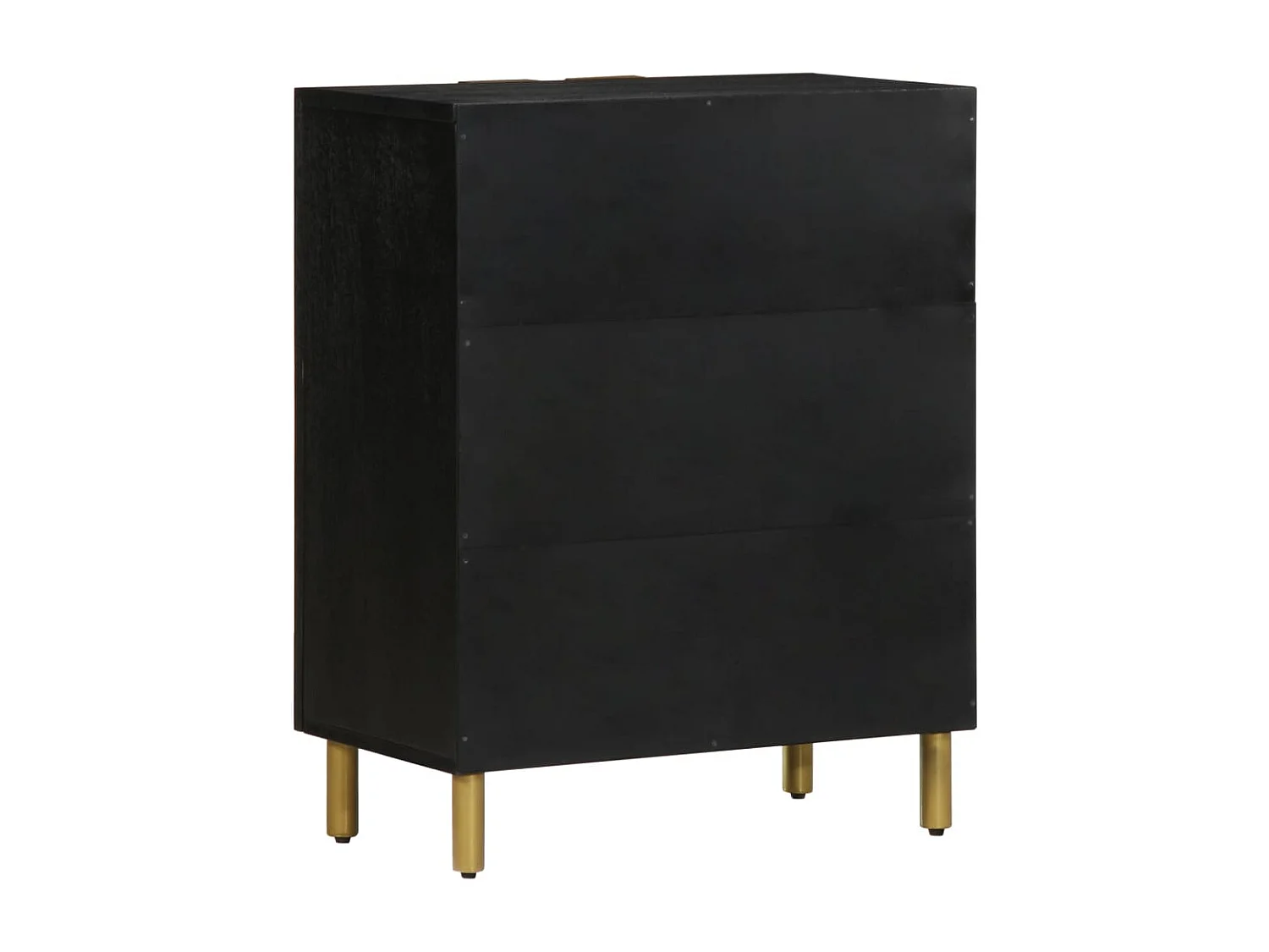 Buffet | Bahut | Meuble de rangement noir 60x33x75 cm bois d'ingénierie