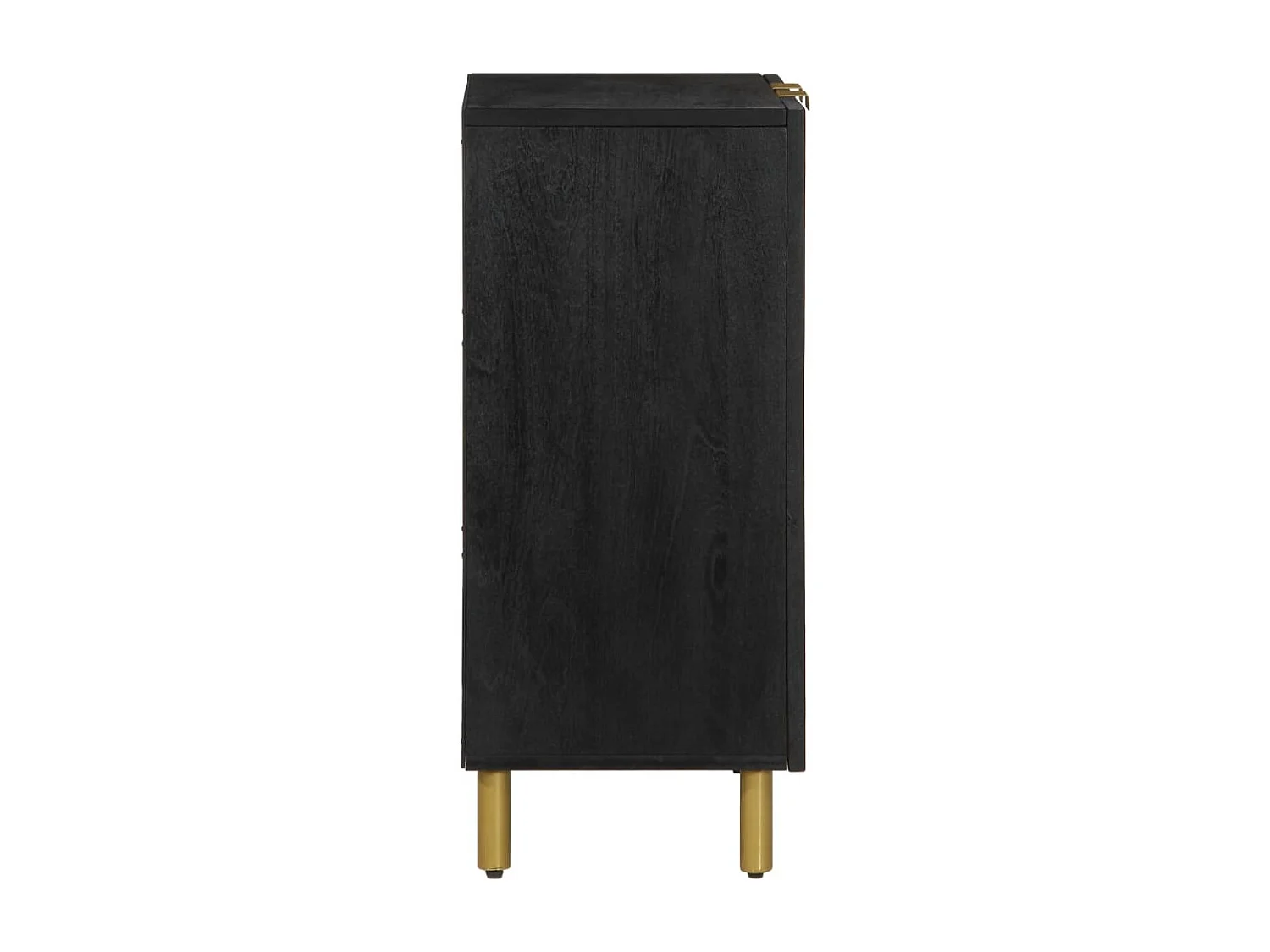 Buffet | Bahut | Meuble de rangement noir 60x33x75 cm bois d'ingénierie