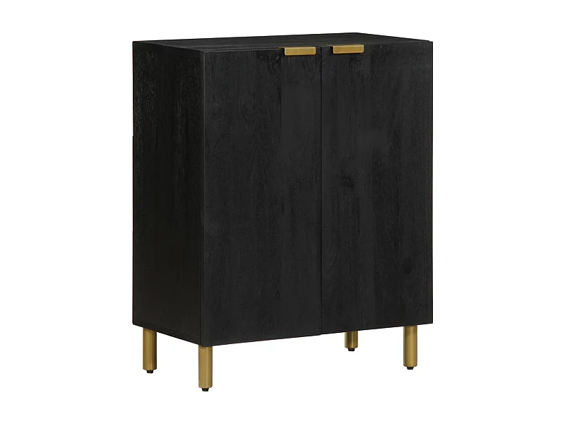 Credenza | Buffet | Armadio Nera 60x33x75 cm in Legno Multistrato