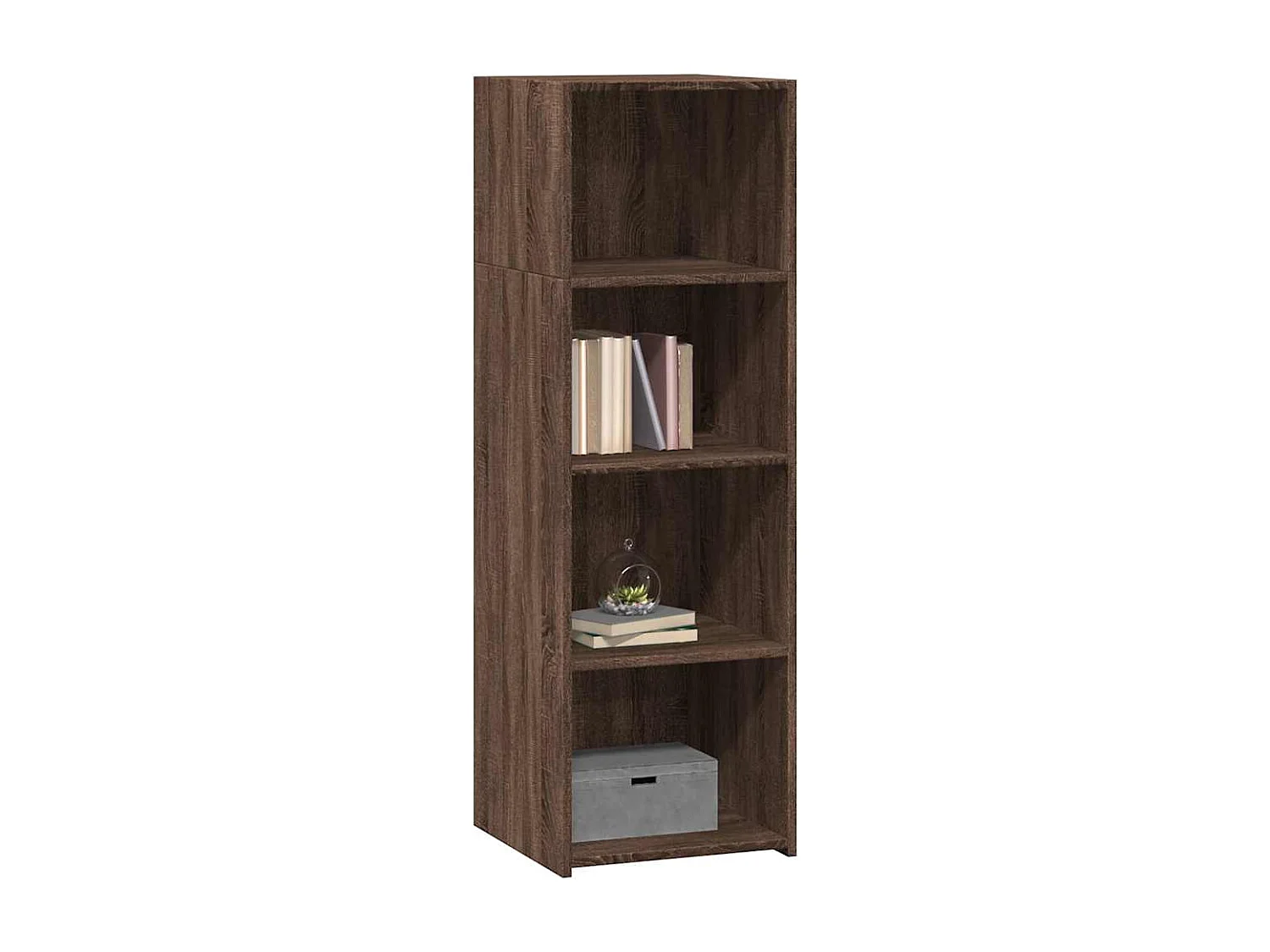 Buffet | Bahut | Meuble de rangement haut chêne marron 40x41x124 cm bois d'ingénierie