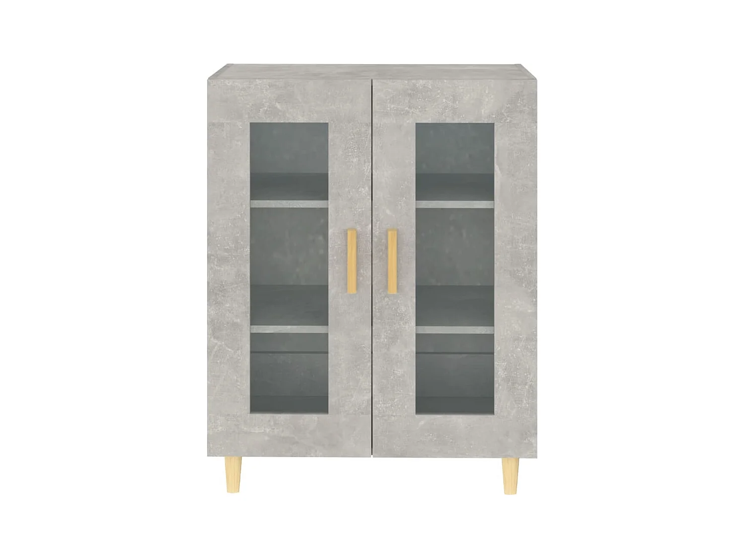 Credenza | Buffet | Armadio Grigio Cemento 69,5x34x90 cm in Legno Multistrato