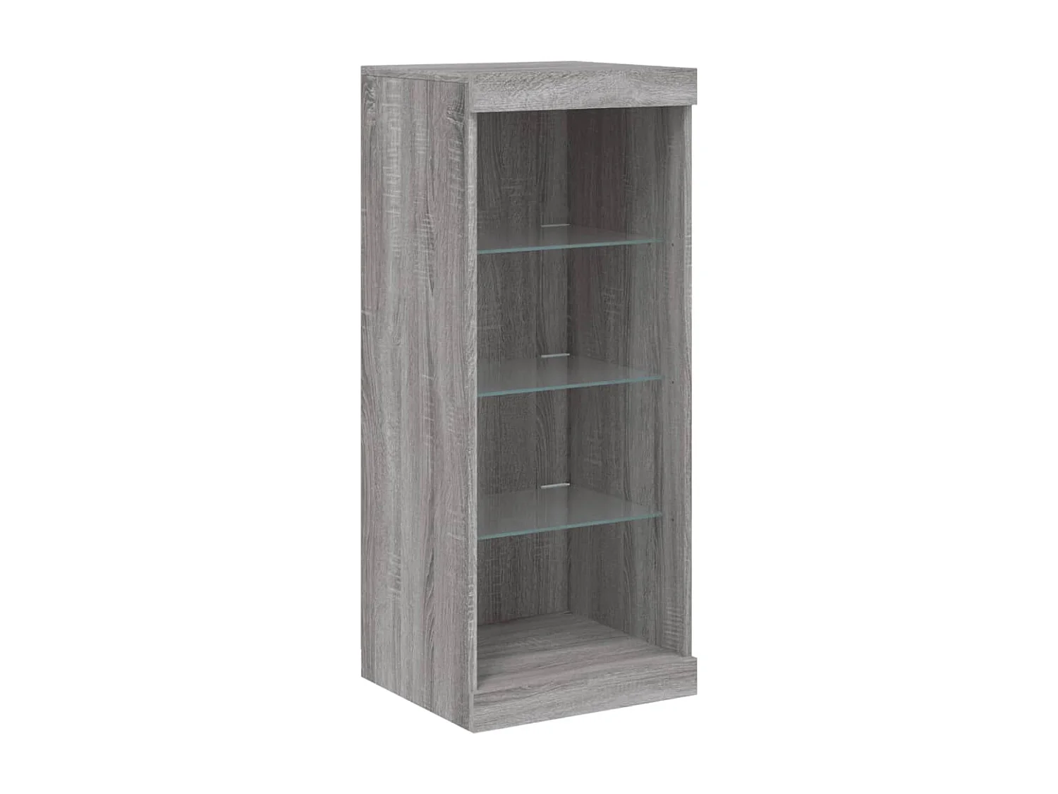 Buffet | Bahut | Meuble de rangement avec lumières LED sonoma gris 41x37x100 cm